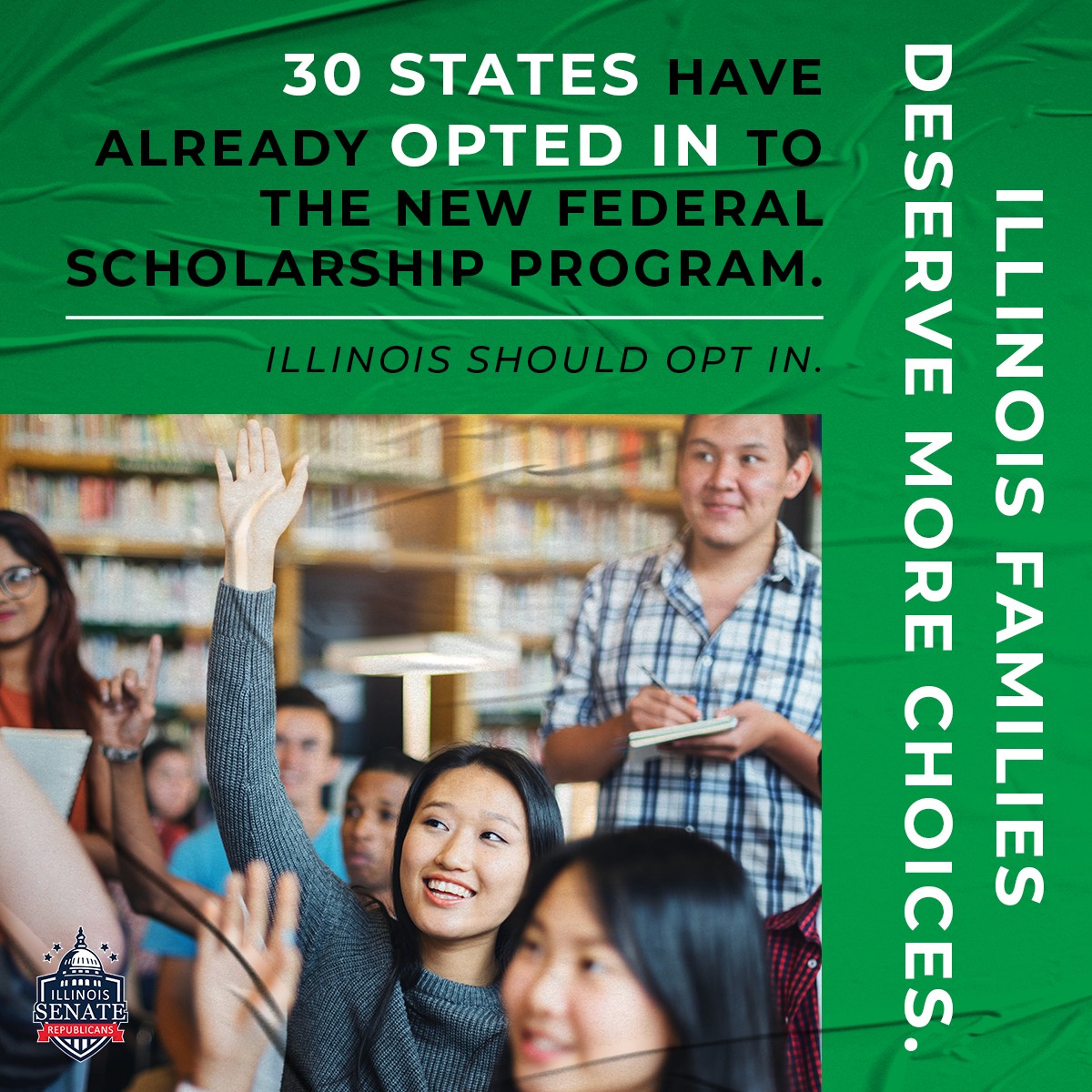 Senate Republicans Renew Call for Illinois to Join Federal Scholarship Program